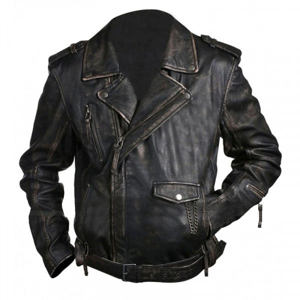 Black Leather Cafe Racer Biker Jacket | Leathers Jackets UK