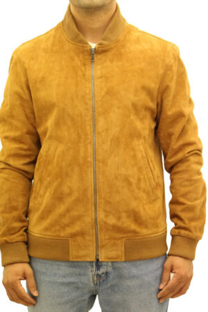 Men's Yellow Suede Jacket