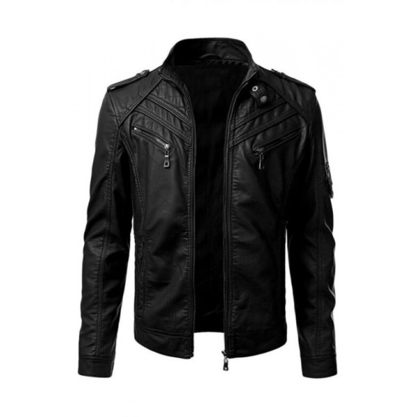 Mens_Slim_Fit_Black_Leather_Jacket