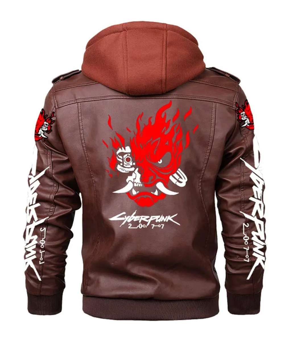 Cyberpunk 2077back Samurai Brown Jacket