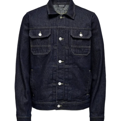 Mens Blue Jeans Handmade Denim Jacket