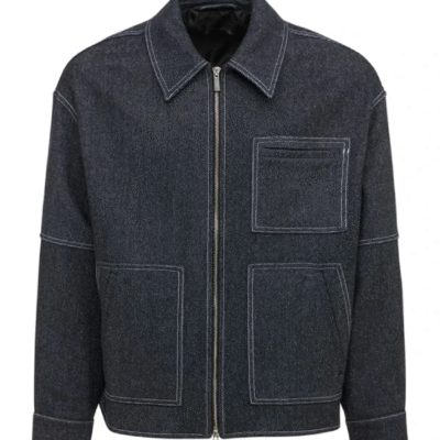 Mens Grey Denim Jacket