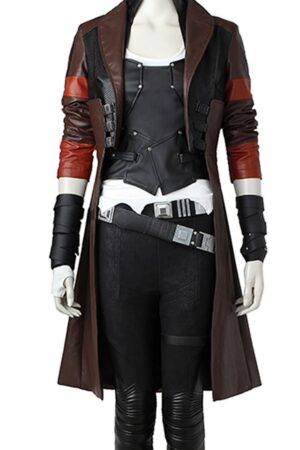 Guardians Of The Galaxy 2 Gamora Leather Coat
