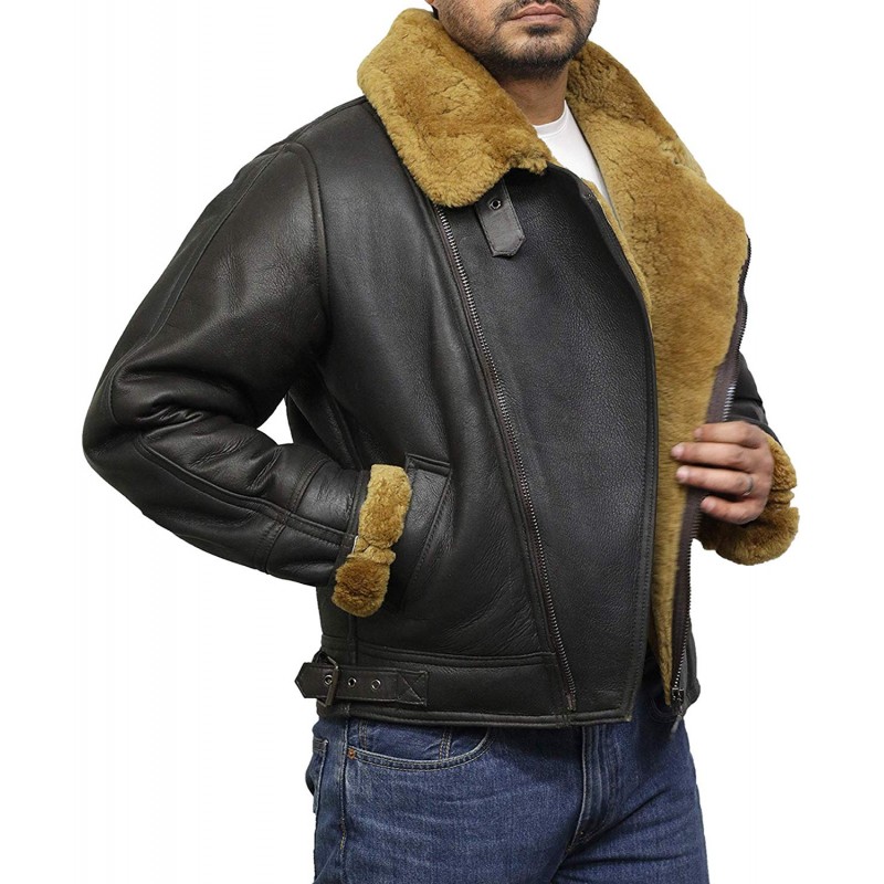 Sheepskin Leather Jacket | Men’s Shearling Sheepskin Jacket