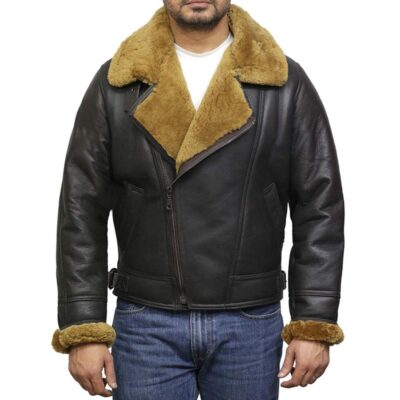 Men’s Shearling Sheepskin Leather Jacket
