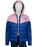 Pink and Blue Puffer Jacket