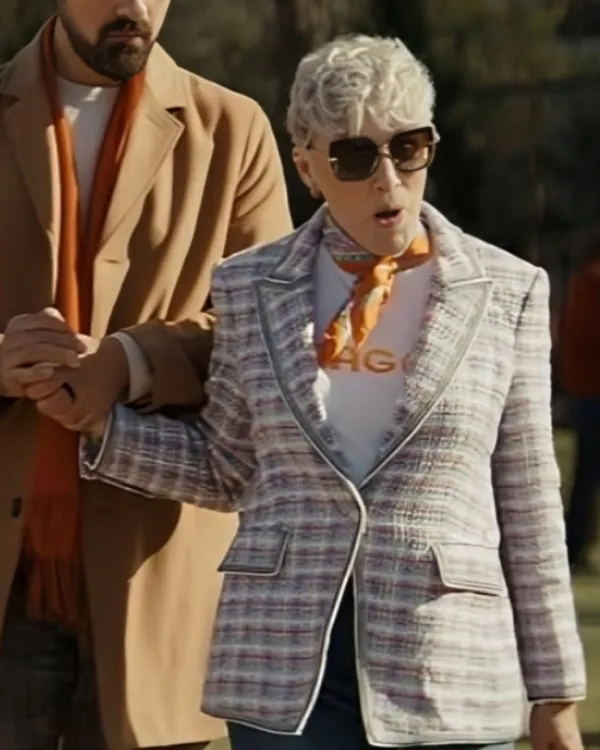 Back In Action Glenn Close Purple Tweed Blazer - Image 2