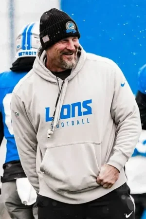 Dan Campbell Lions Gray Hoodie