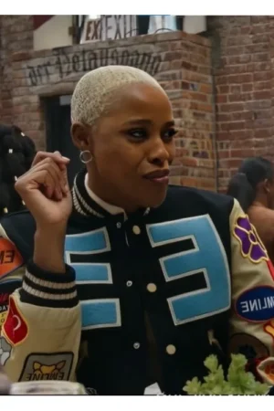 Harlem S03 Jerrie Johnson Black Letterman Jacket