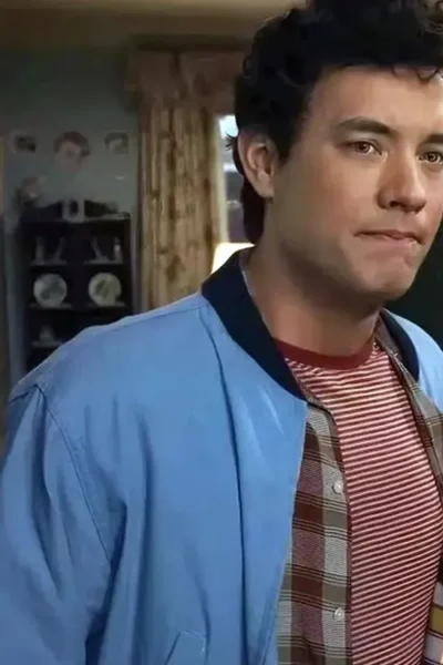Here 2024 Tom Hanks Blue Bomber Jacket