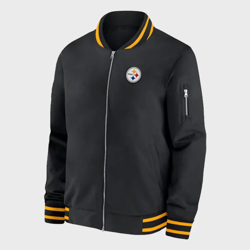 Mike Tomlin Pittsburgh Steelers Black Jacket - Image 2