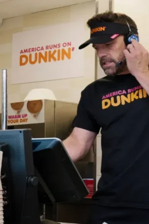 Ben Affleck Super Bowl 2025 Dunkin T-Shirt