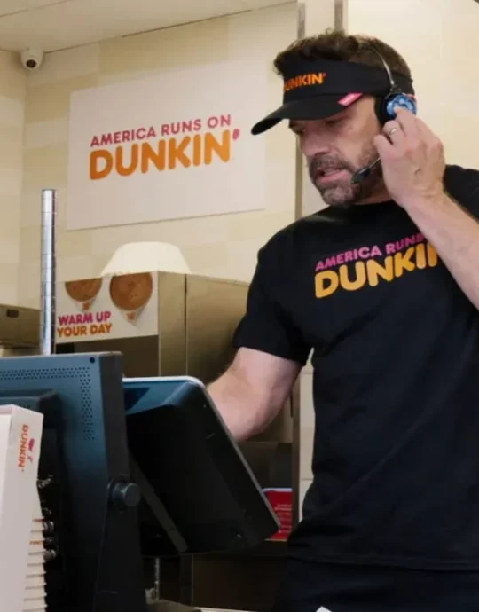 Ben Affleck Super Bowl 2025 Dunkin T-Shirt