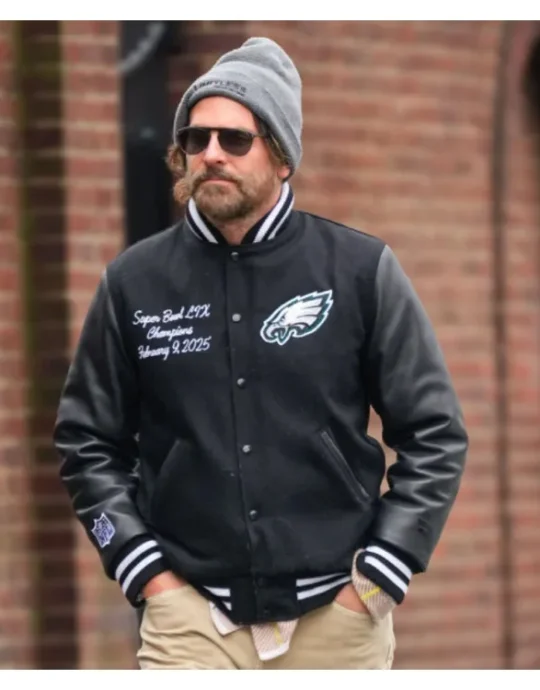 Bradley Cooper Eagles Black Jacket