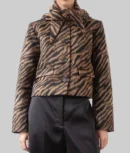 Brie Larson Tiger Print Jacket