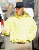 Justin Bieber 2025 NYC Yellow Hoodie