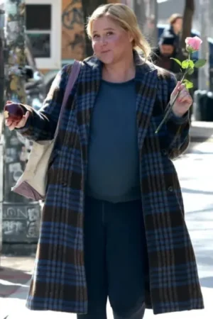 Amy Schumer Plaid Coat