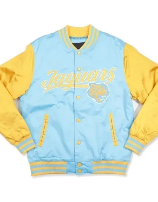 Southern University Columbia Blue and Gold Baseball Jacket