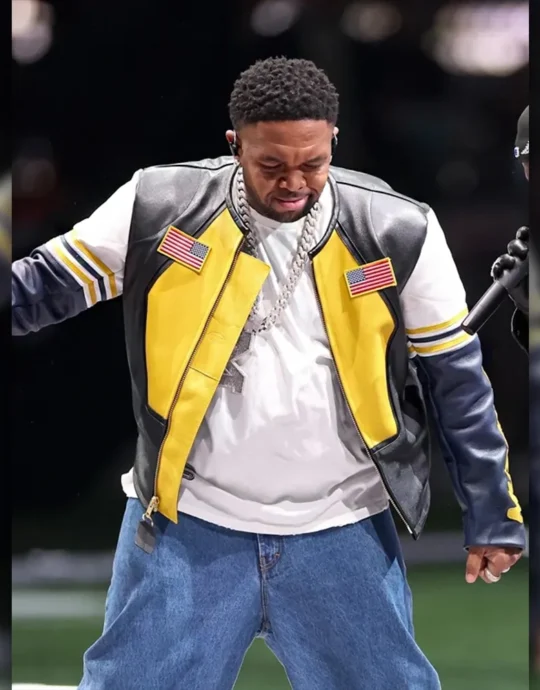 Super Bowl LIX Mustard Leather Jacket