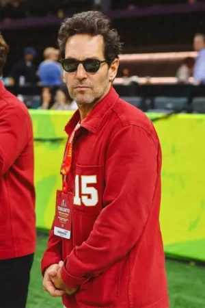 Super Bowl LIX Paul Rudd Red Jacket