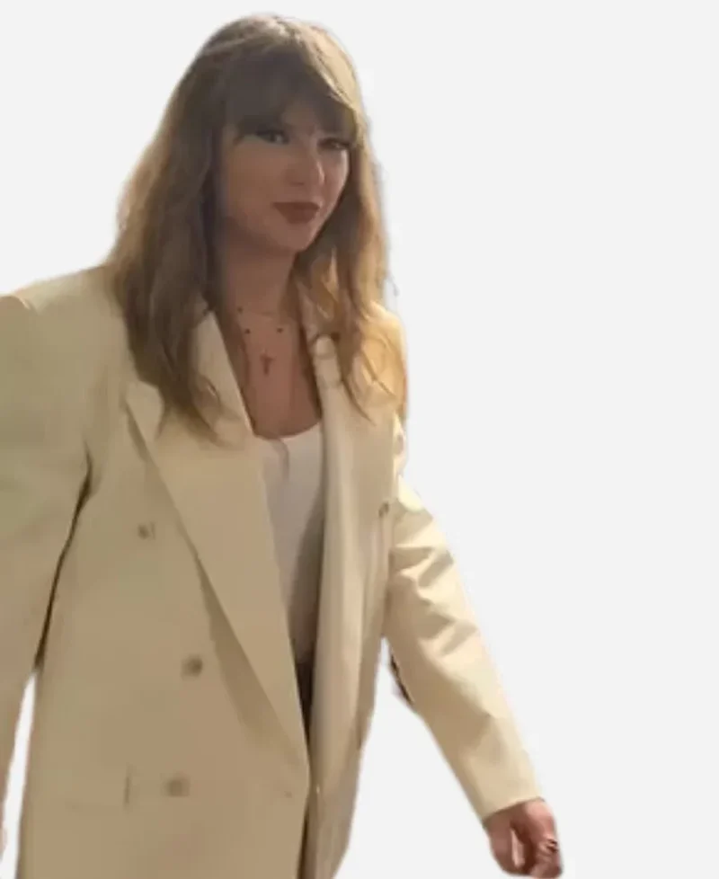 Super Bowl LIX Chiefs VS Eagles Taylor Swift Beige Coat