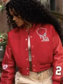 Teyana Red Varsity Jacket