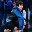 Timothée Chalamet Knicks Leather Jacket