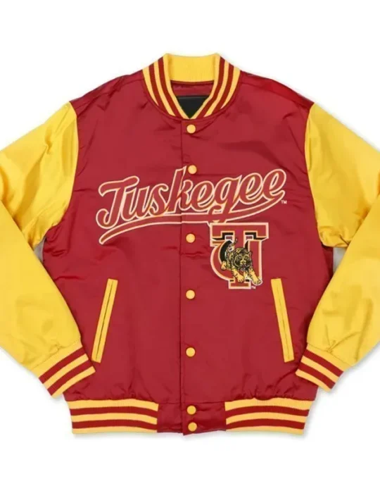 Tuskegee University Crimson and Gold Baseball Jacket