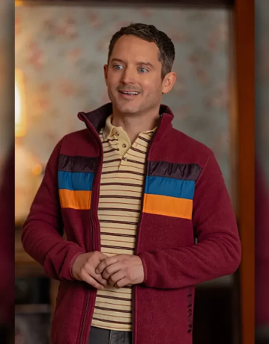 Yellowjackets S3 Elijah wood striped Jacket