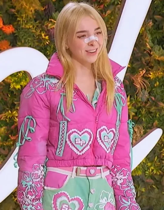 American Idol S23 Sophie Powers Heart Print Jacket