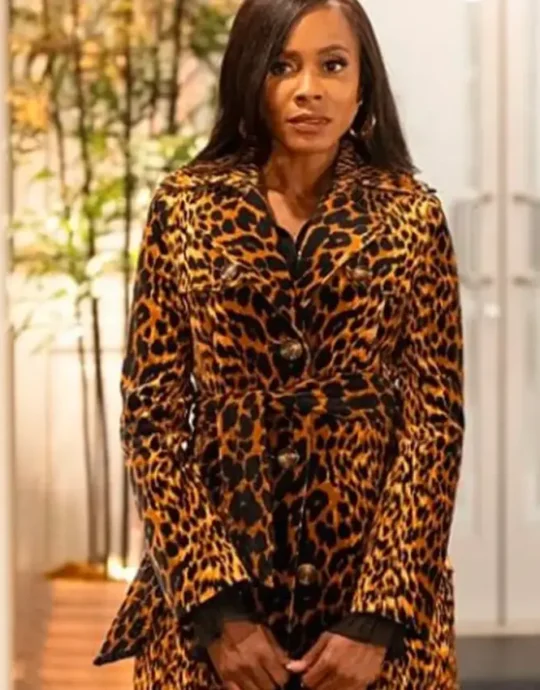 Beyond the Gates Hayley Lawson Leopard Trench Coat