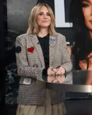 E! News Keltie Knight Check Patch Blazer