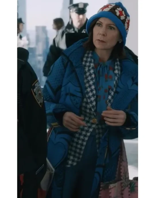 Elsbeth Carrie Preston Blue Long Coat