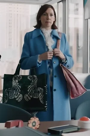 Elsbeth S02 Carrie Preston Blue Long Coat