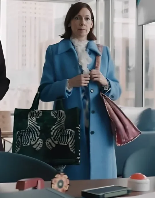 Elsbeth S02 Carrie Preston Blue Long Coat