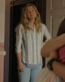 Good American Family Ellen Pompeo Striped Shirt