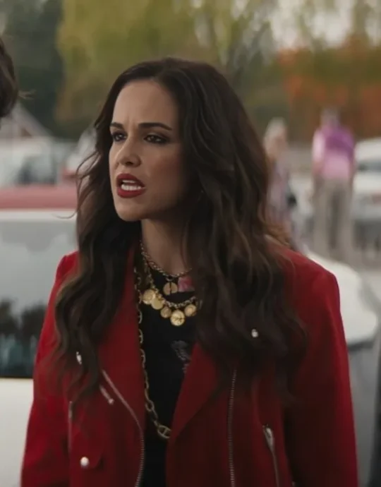 Grosse Pointe Garden Society Melissa Fumero Red Leather Jacket