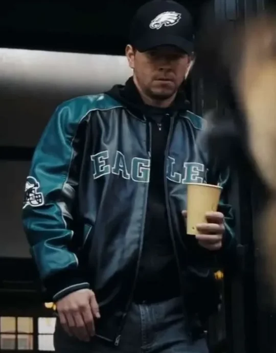 Mark Wahlberg Shooter Eagles Leather Jacket