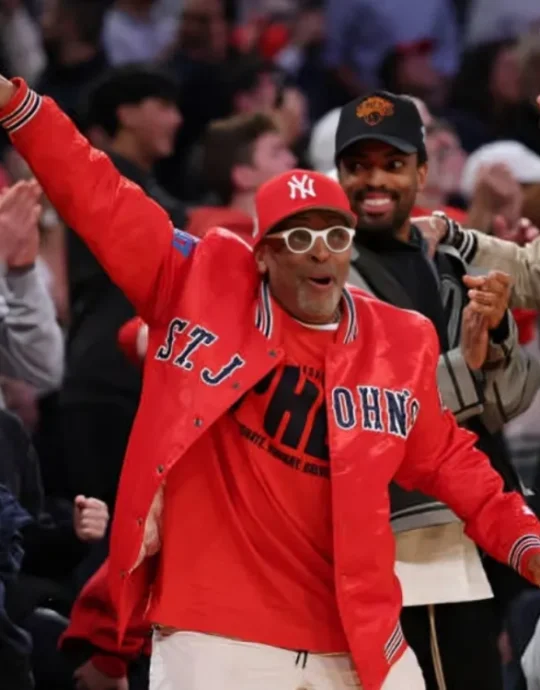 Spike Lee MSG NYC Red Letterman Jacket