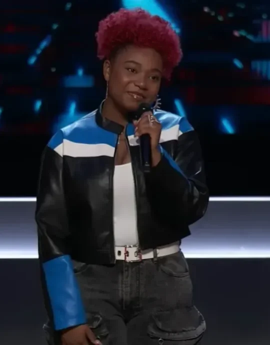 The Voice S27 Alanna Lynise Striped Jacket