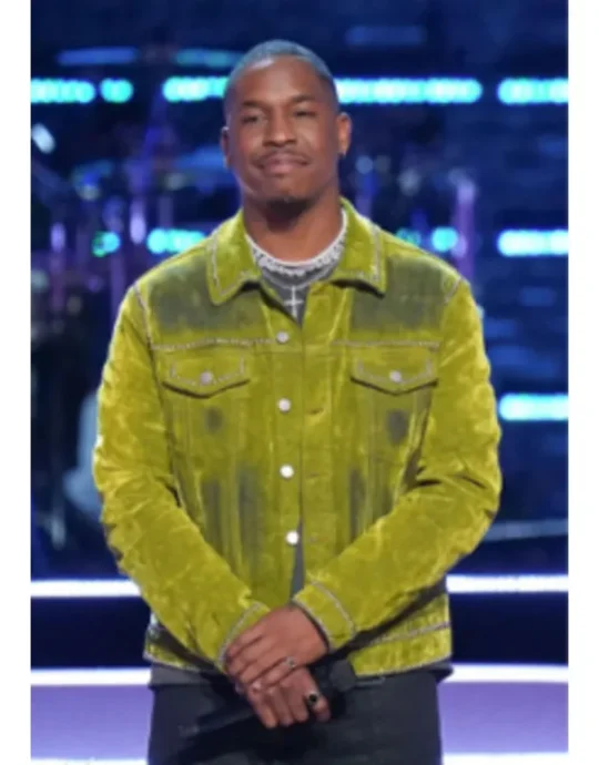 The Voice S27 Antonio Ramsey Green Studded Denim Jacket