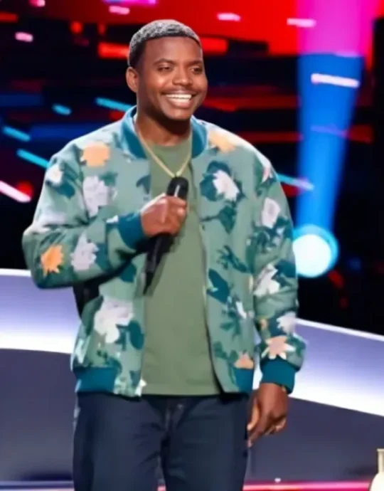 The Voice S27 Jay Ammo Floral Print Bomber Jacket