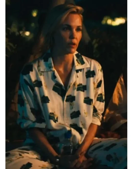 The White Lotus Leslie Bibb Print Pajamas