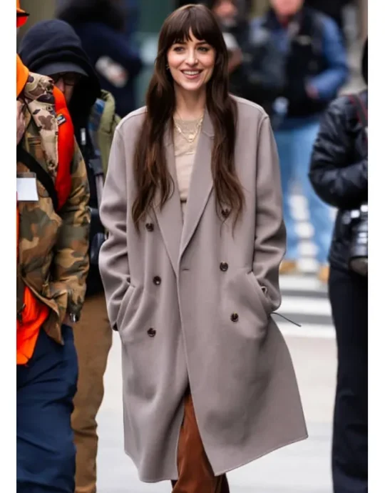 Verity 2025 Dakota Johnson Gray Coat