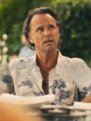 White Lotus Hibiscus Print Shirt