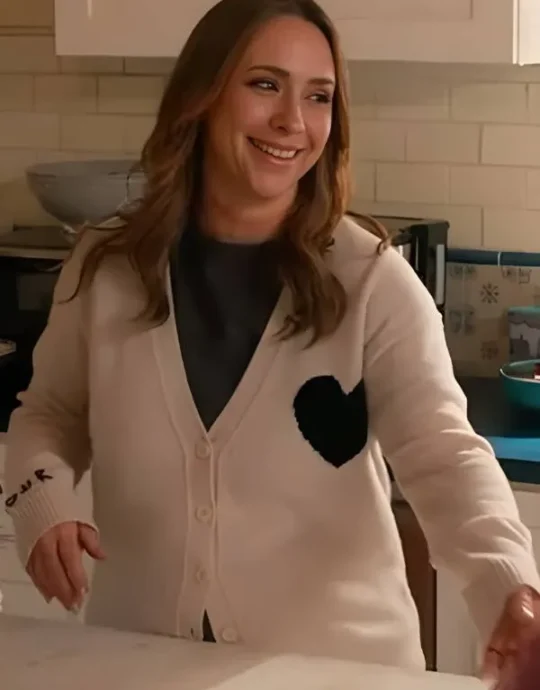 9-1-1 Maddie Kendall White Heart Cardigan