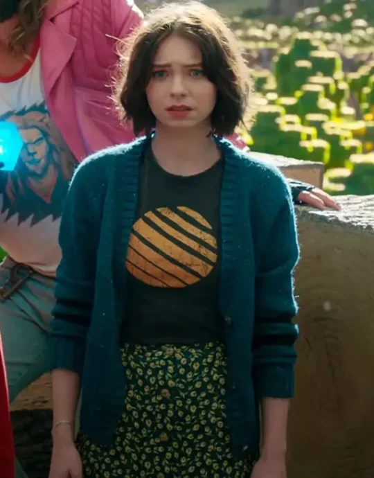 A Minecraft Movie Emma Myers Cardigan