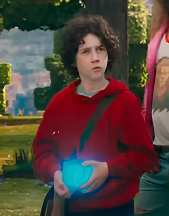 A Minecraft Movie Sebastian Eugene Hansen Red Hoodie