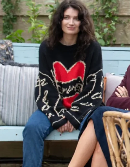Bad Sisters S02 Eve Hewson Love Heart Sweater