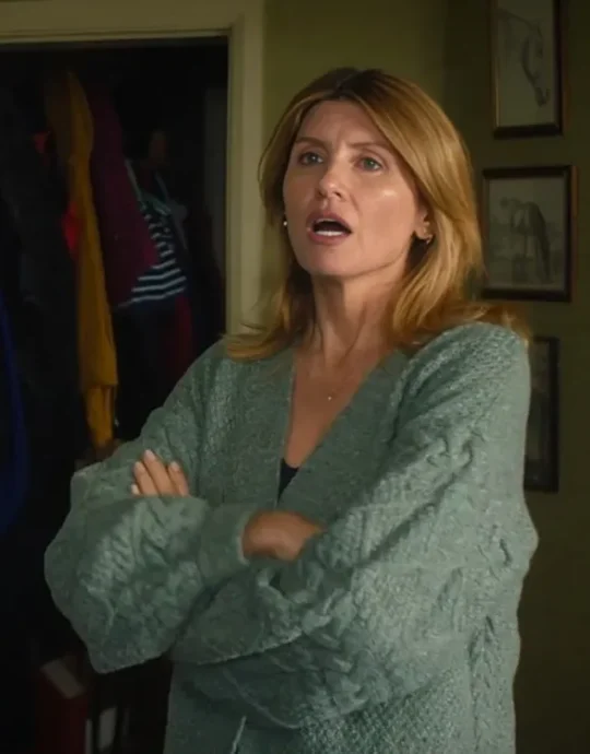 Bad Sisters S02 Sharon Horgan Green Cardigan